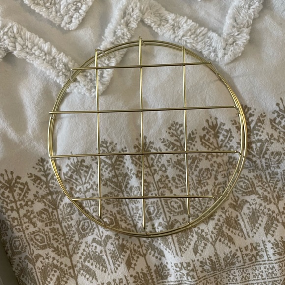 NWOT Gold Decor Basket - Picture 3 of 3